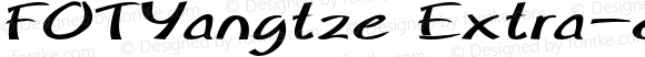 FOTYangtze Extra-expanded Bold Italic