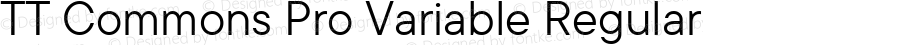 TT Commons Pro Variable Regular Version 3.500.18102024