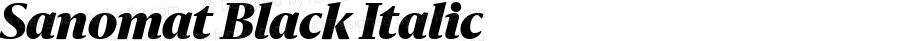 Sanomat Black Italic