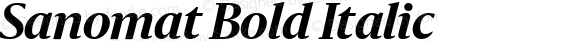 Sanomat Bold Italic