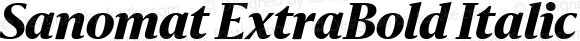 Sanomat ExtraBold Italic