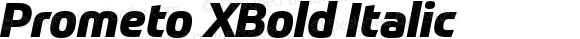 Prometo XBold Italic