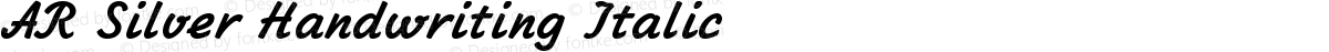 AR Silver Handwriting Italic