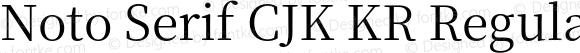 Noto Serif CJK KR Regular