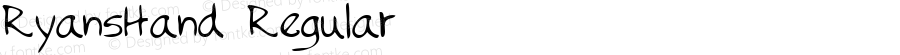 RyansHand Regular The IMSI MasterFonts Collection, tm 1996 IMSI (International Microcomputer Software Inc.)