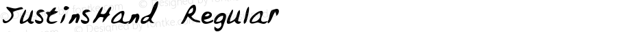 JustinsHand Regular The IMSI MasterFonts Collection, tm 1996 IMSI (International Microcomputer Software Inc.)