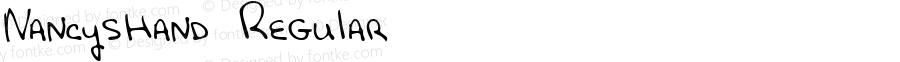 NancysHand Regular The IMSI MasterFonts Collection, tm 1996 IMSI (International Microcomputer Software Inc.)