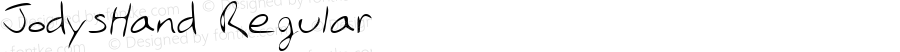 JodysHand Regular The IMSI MasterFonts Collection, tm 1996 IMSI (International Microcomputer Software Inc.)