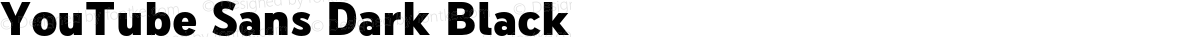 YouTube Sans Dark Black
