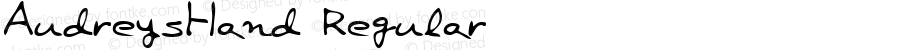 AudreysHand Regular The IMSI MasterFonts Collection, tm 1996 IMSI (International Microcomputer Software Inc.)