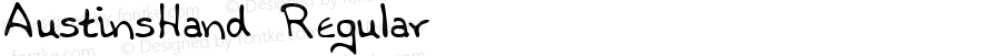 AustinsHand Regular The IMSI MasterFonts Collection, tm 1996 IMSI (International Microcomputer Software Inc.)