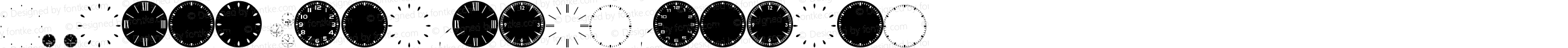 GA Clock Dial Round Regular