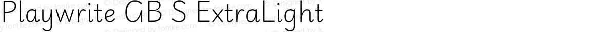 Playwrite GB S ExtraLight