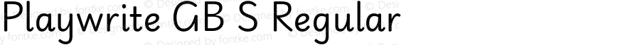 Playwrite GB S Regular Version 1.002