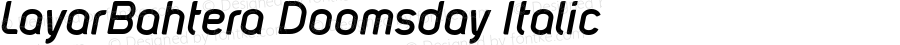 LayarBahtera Doomsday Italic