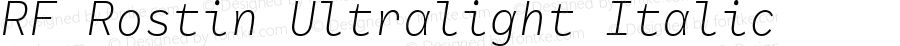 RFRostin-UltralightItalic