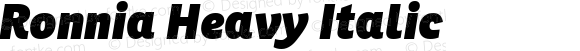 Ronnia Heavy Italic