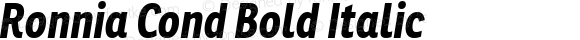 Ronnia Cond Bold Italic