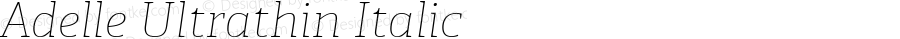 Adelle Ultrathin Italic