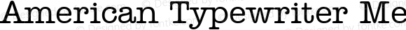 American Typewriter Medium BT Medium mfgpctt-v1.53 Friday, January 29, 1993 11:59:39 am (EST)