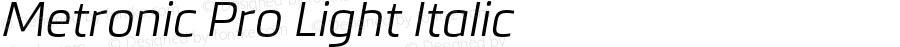 Metronic Pro Light Italic