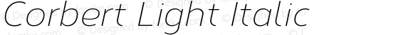 Corbert Light Italic