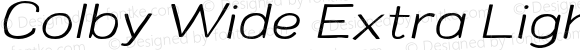 Colby Wide Extra Light Italic