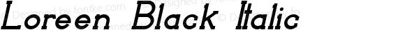 Loreen Black Italic