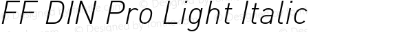 FFDINPro-LightItalic