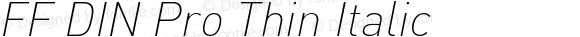 FFDINPro-ThinItalic