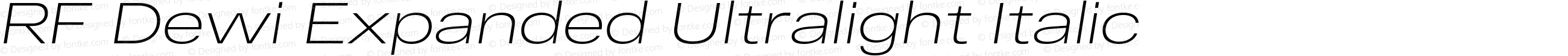 RF Dewi Expanded Ultralight Italic