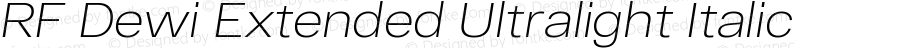 RF Dewi Extended Ultralight Italic