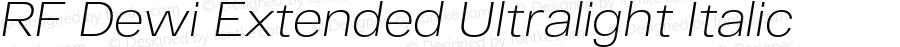 RF Dewi Extended Ultralight Italic