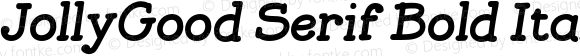 JollyGood Serif Bold Italic