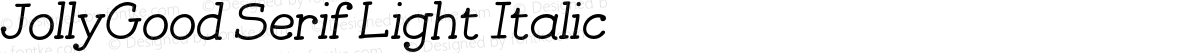JollyGood Serif Light Italic