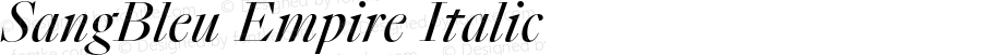 SangBleu Empire Italic