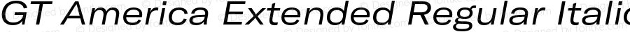 GTAmerica-ExtendedRegularItalic