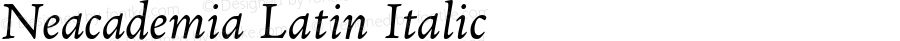 NeacademiaLatin-Italic