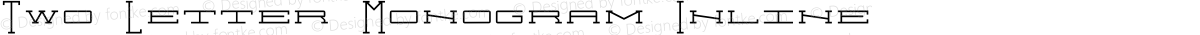 Two Letter Monogram Inline