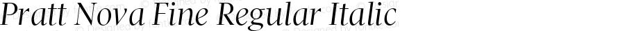 PrattNovaFine-RegularItalic