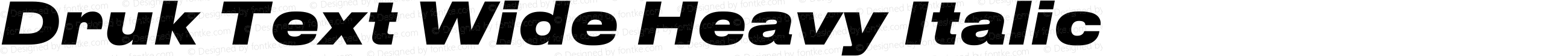 Druk Text Wide Heavy Italic