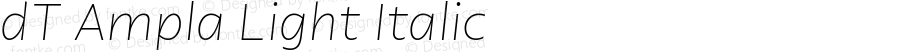 dT Ampla Light Italic