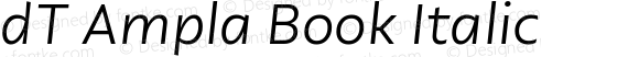 dT Ampla Book Italic