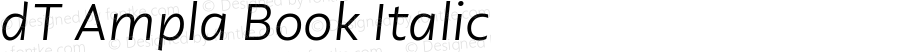 dT Ampla Book Italic