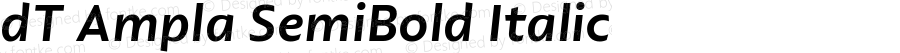 dT Ampla SemiBold Italic