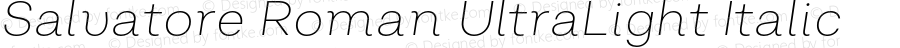 Salvatore Roman UltraLight Italic