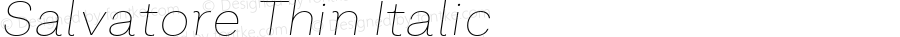 Salvatore Thin Italic