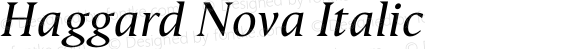 Haggard Nova Italic