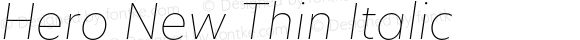 Hero New Thin Italic