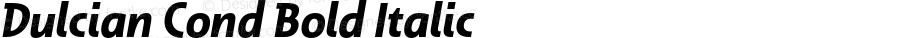 Dulcian Cond Bold Italic Version 1.000